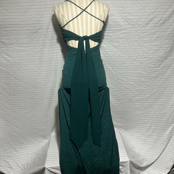 City Studio Sparkling Green Prom Dress - Picture 2 of 7